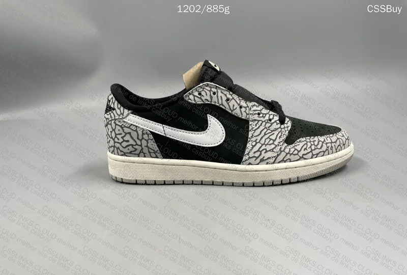 Jordan 1 Low Black Cement FS 4