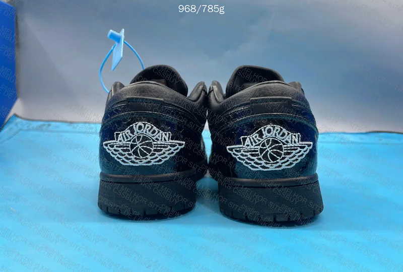 Jordan 1 Low Black Croc 3