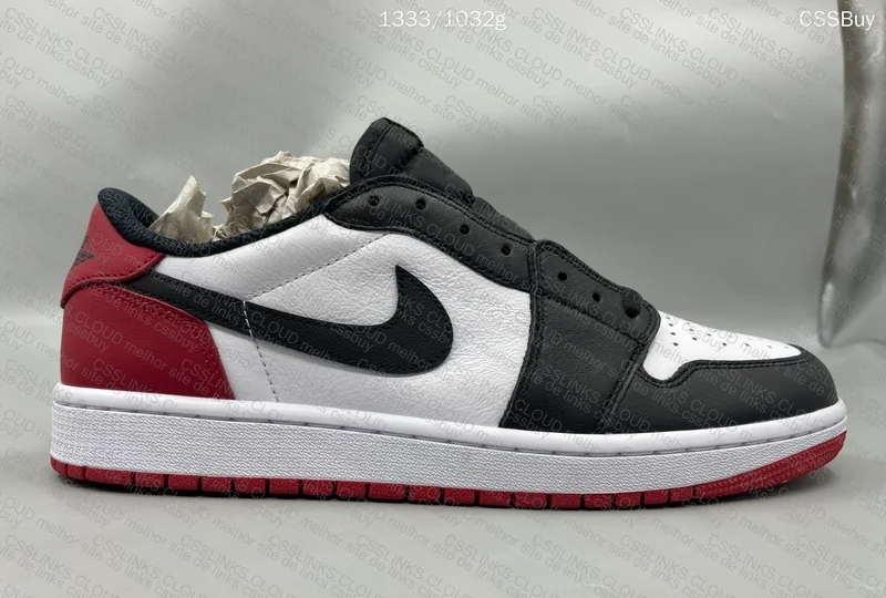 Jordan 1 Low Black Toe 6
