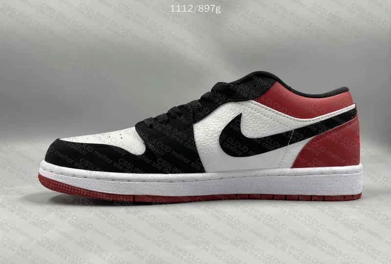 Jordan 1 Low Black Toe 5