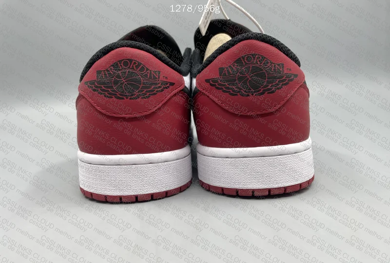 Jordan 1 Low Black Toe 6