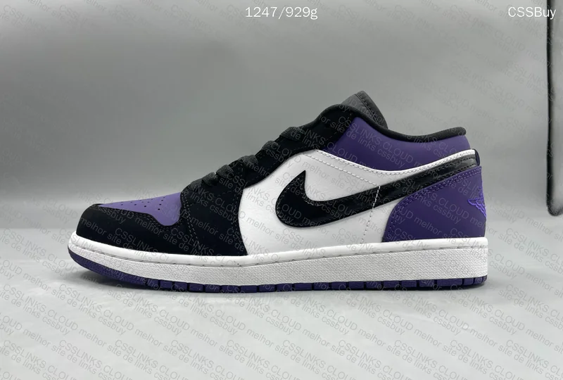 Jordan 1 low court purple 5