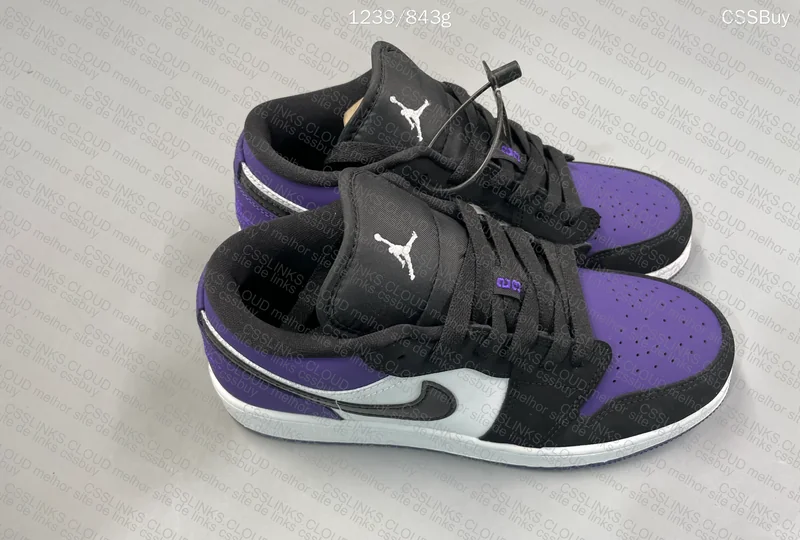 Jordan 1 Low Court Purple