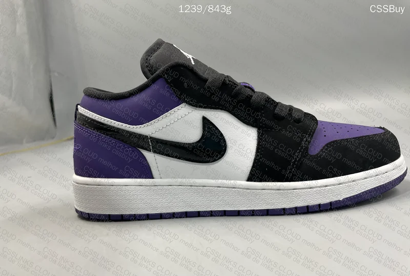 Jordan 1 Low Court Purple 3
