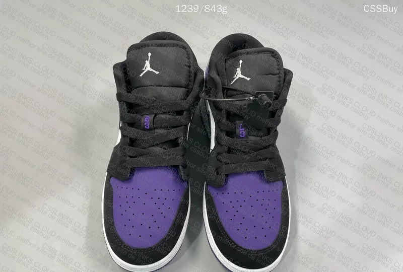 Jordan 1 Low Court Purple 5