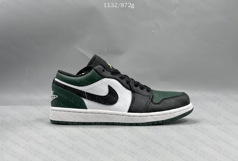 Jordan 1 Low Green Toe 7