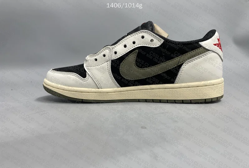 Jordan 1 low - Olive Travis 3