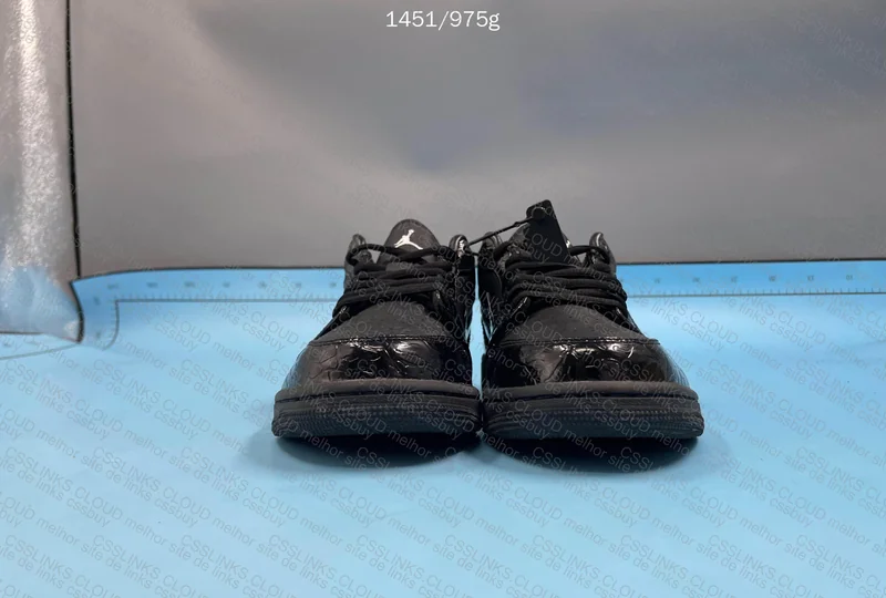 Jordan 1 Low Patent Elephant Black DT (OVO) 2