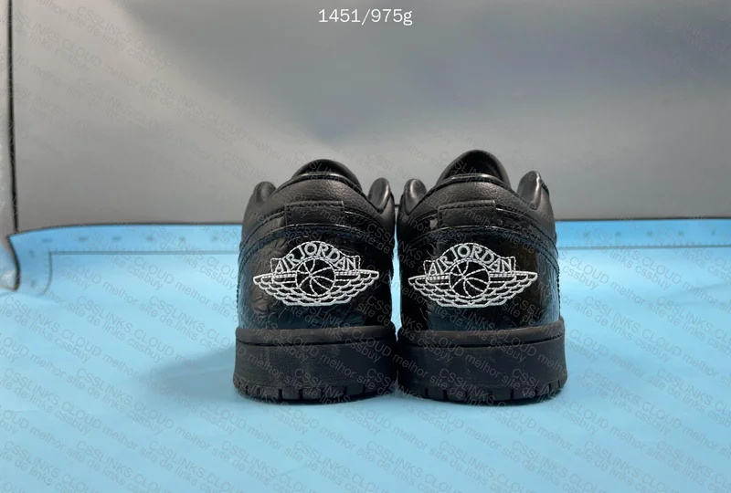 Jordan 1 Low Patent Elephant Black DT (OVO) 3