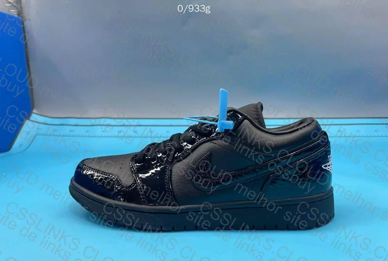 Jordan 1 Low SE Black Croc 2