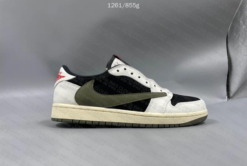 Jordan 1 low Travis Olive 7