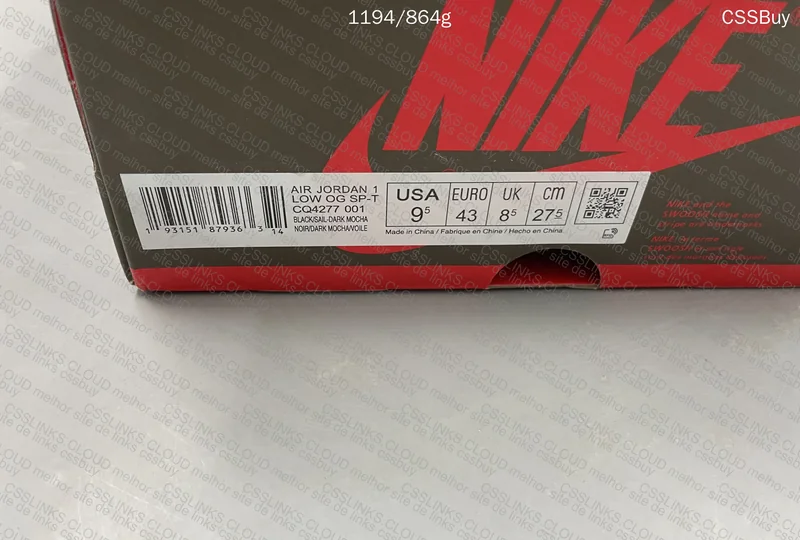 Jordan 1 low Travis Scott Dark Mocha 10