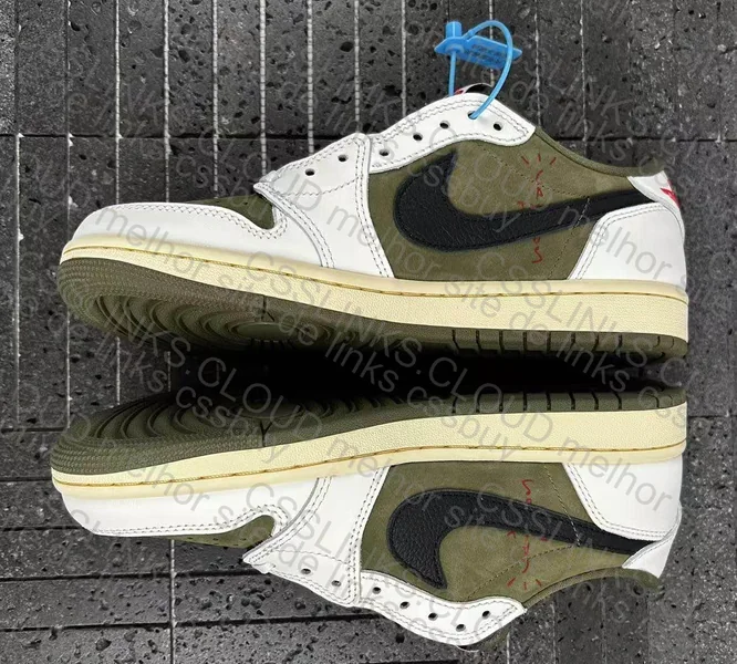 Jordan 1 Low Travis Scott Medium Olive 3
