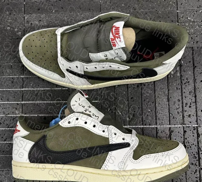 Jordan 1 Low Travis Scott Medium Olive 9