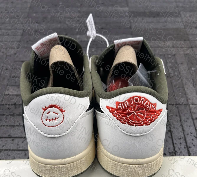 Jordan 1 Low Travis Scott Medium Olive 2
