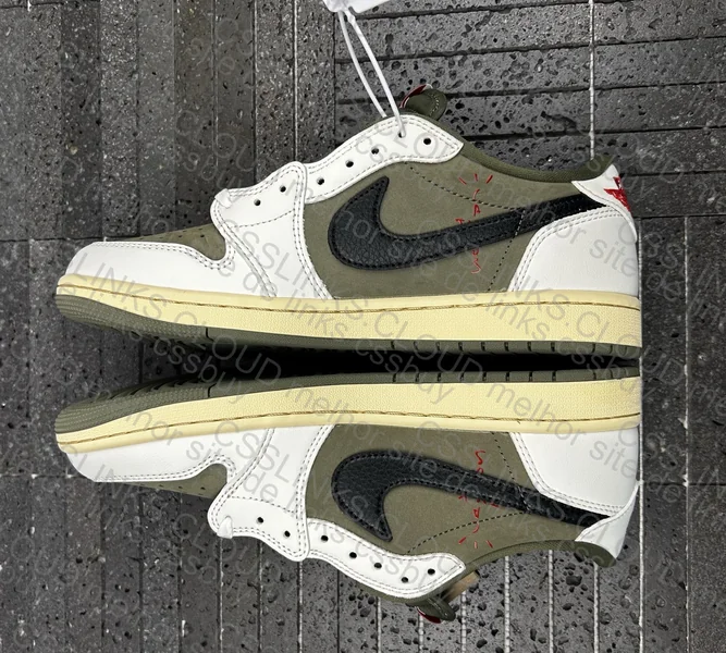 Jordan 1 Low Travis Scott Medium Olive 3