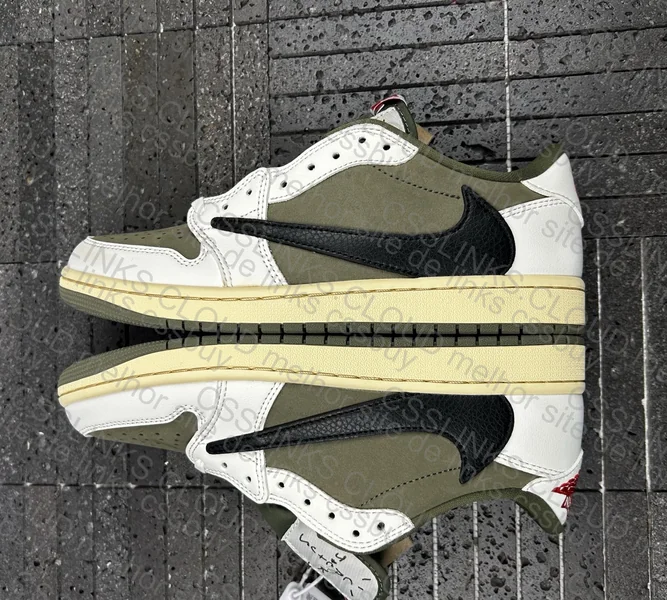 Jordan 1 Low Travis Scott Medium Olive 9