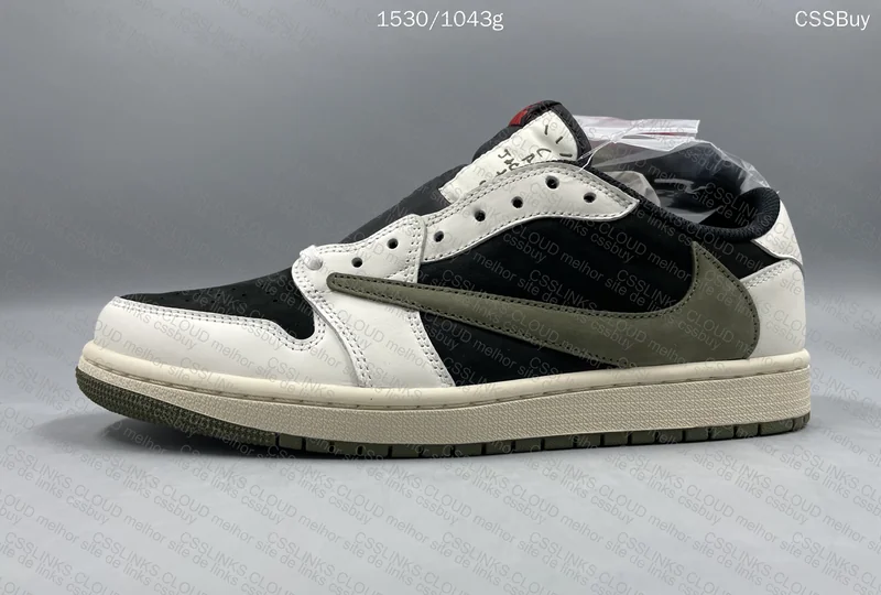 Jordan 1 low Travis Scott olive 4