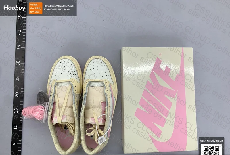 Jordan 1 Low Travis Scott Shy Pink 2