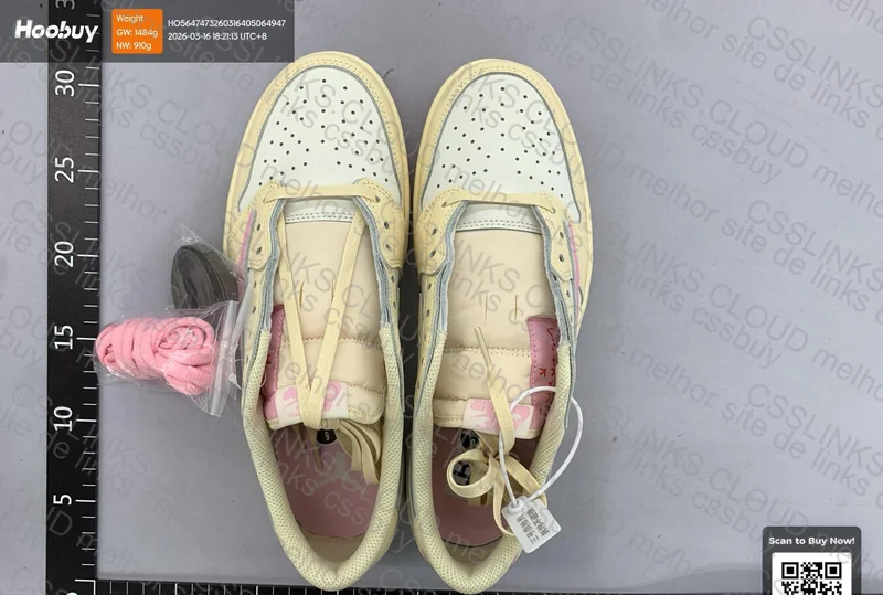 Jordan 1 Low Travis Scott Shy Pink 3
