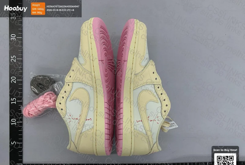Jordan 1 Low Travis Scott Shy Pink 5