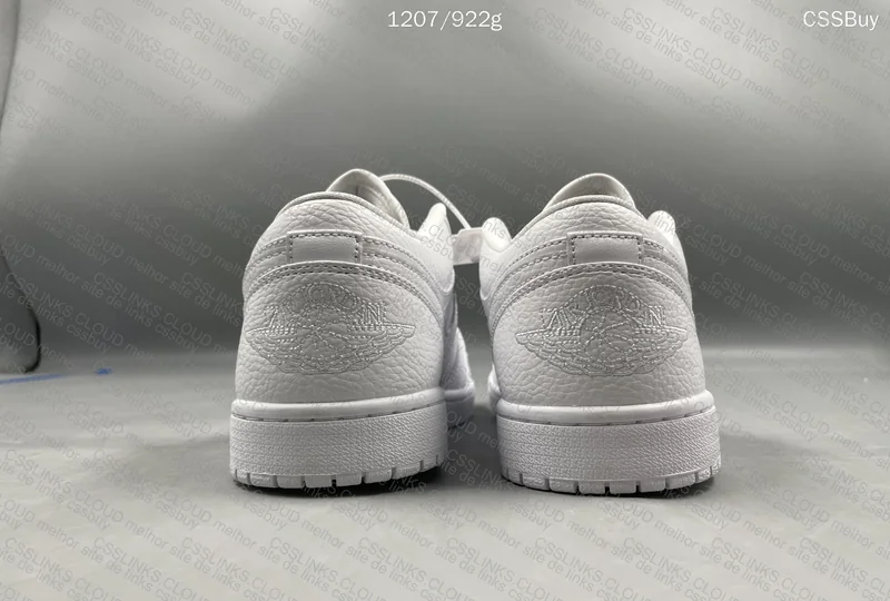 Jordan 1 Low Triple White 2