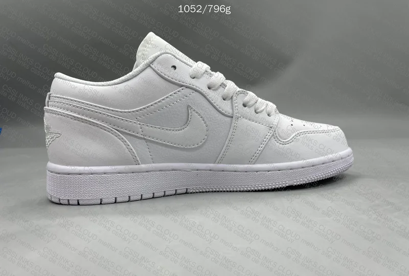 Jordan 1 Low Triple White 2