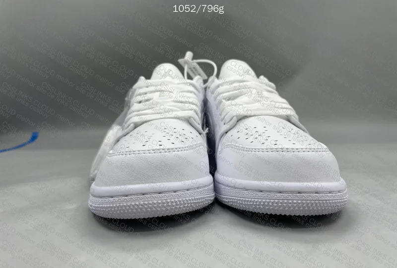 Jordan 1 Low Triple White 5