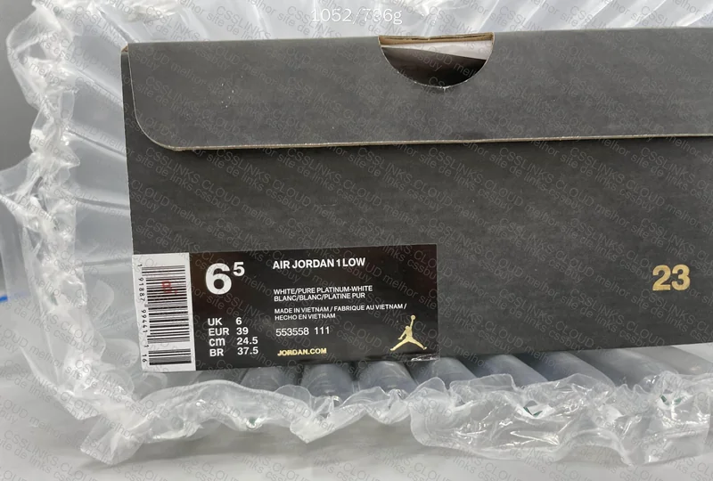 Jordan 1 Low Triple White 9