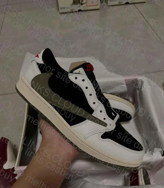 Jordan 1 Low TS Medium Olive