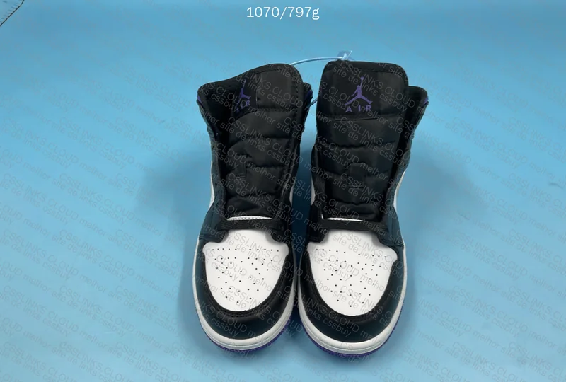 Jordan 1 Mid Court Purple