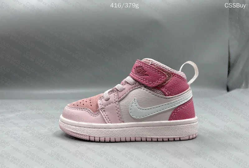 Jordan 1 Mid Digital Pink Kids 4