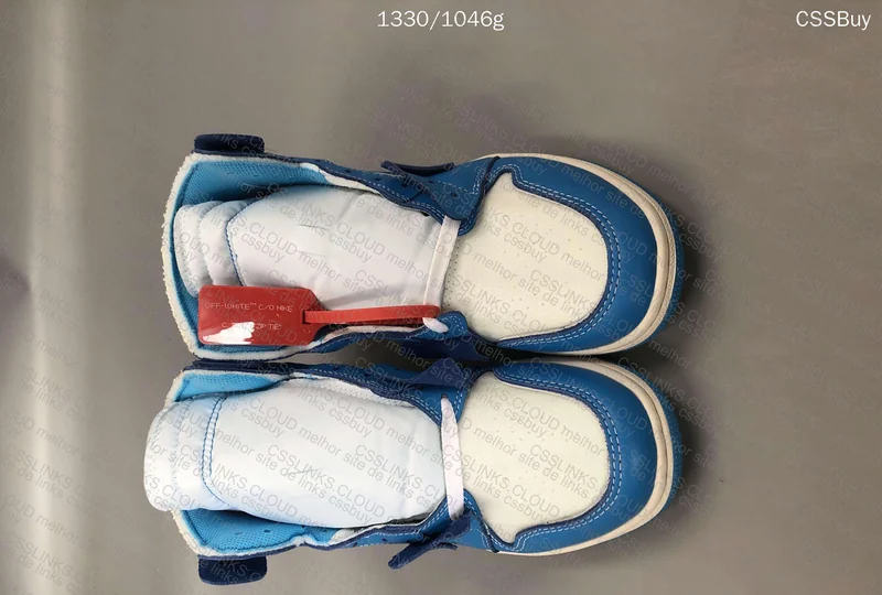 jordan 1 off white Unc