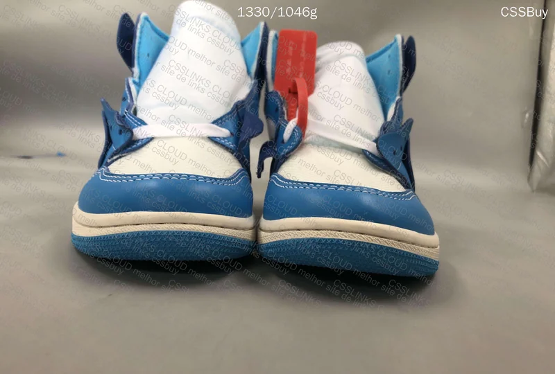 jordan 1 off white Unc 2