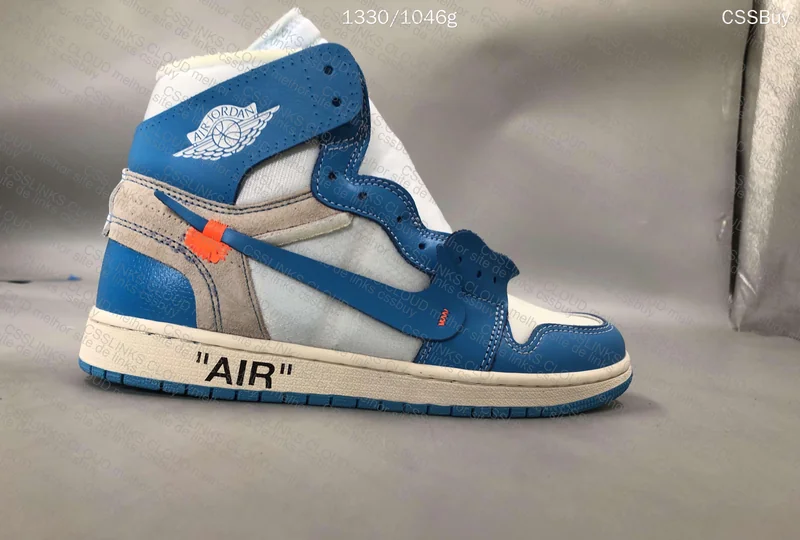 jordan 1 off white Unc 4