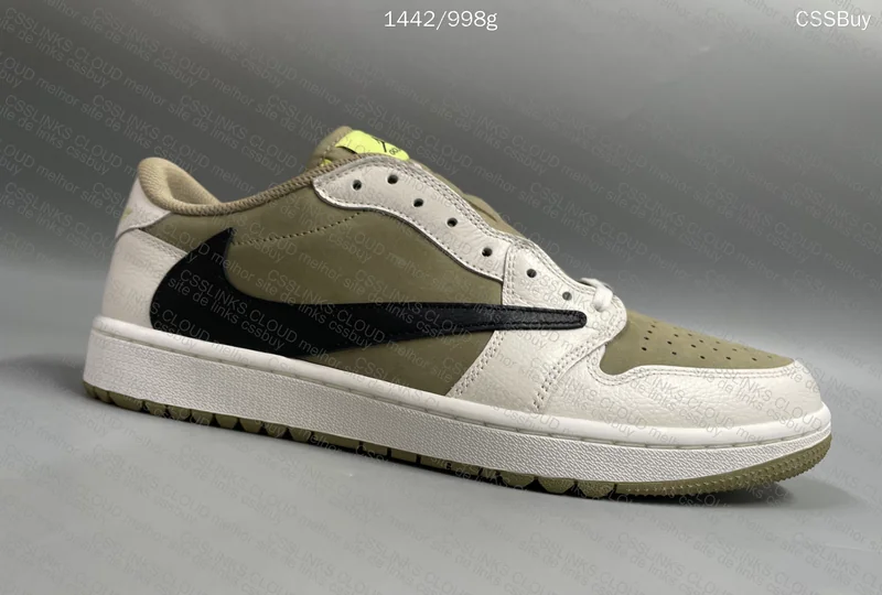 Jordan 1 Retro Low Golf Travis Scott Neutral Olive 3