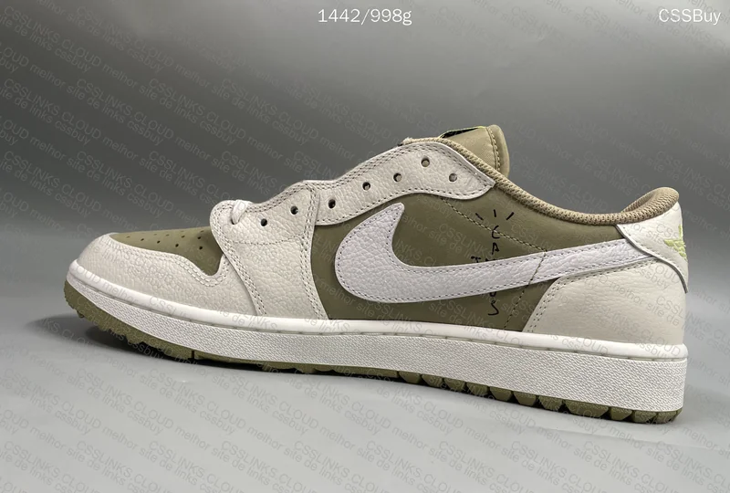 Jordan 1 Retro Low Golf Travis Scott Neutral Olive 4