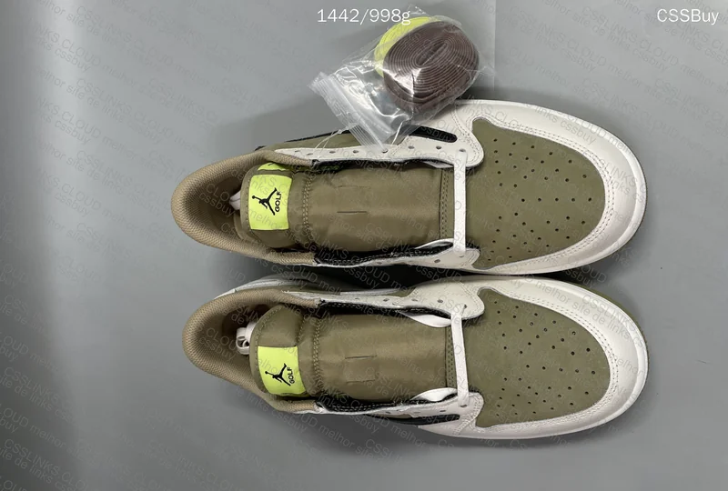 Jordan 1 Retro Low Golf Travis Scott Neutral Olive 6
