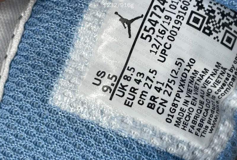 Jordan 1 Retro Mid UNC (554724-106) 8
