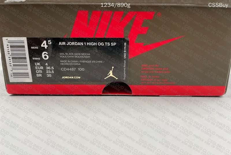 Jordan 1 Travis High Mocha PK B grade 88y 2