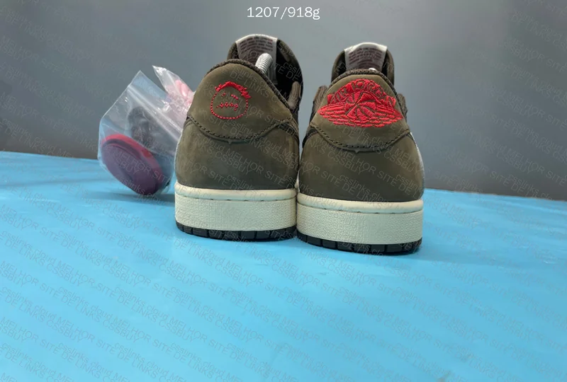 Jordan 1 Travis Scott Fragment, Mocha, Olive ¥140 [Chinese Leather] 7
