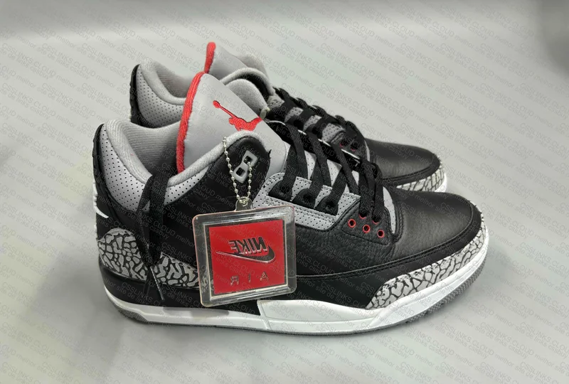 Jordan 3 Black cement