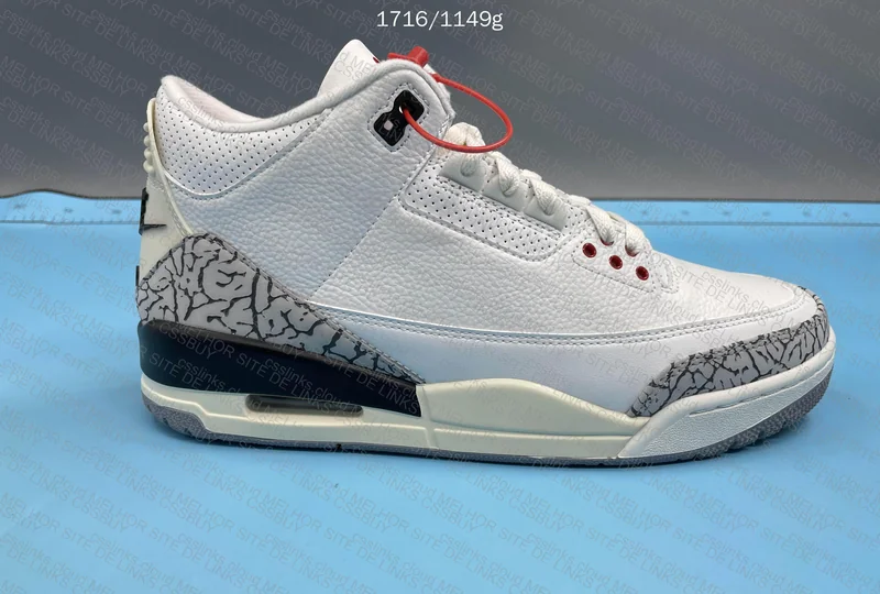 Jordan 3 White Cement 3
