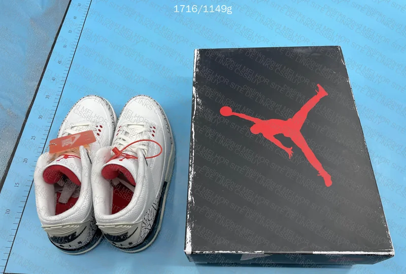 Jordan 3 White Cement 9