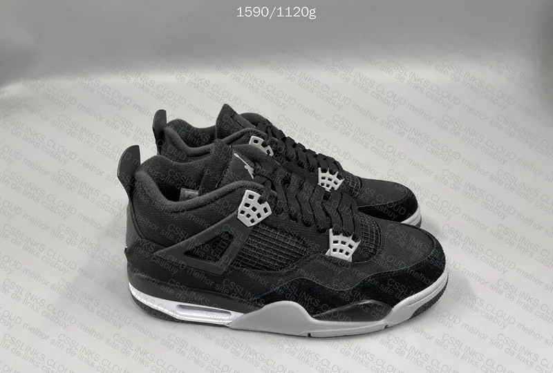Jordan 4 Black canvas