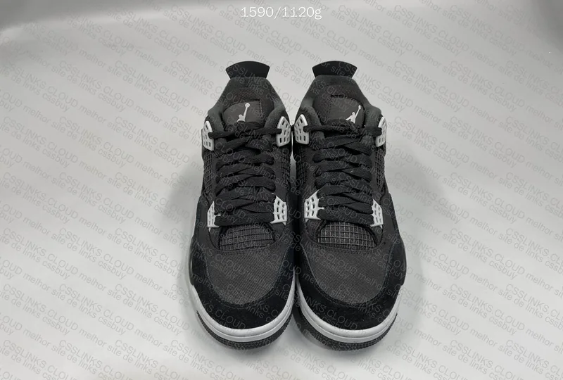 Jordan 4 Black canvas 2
