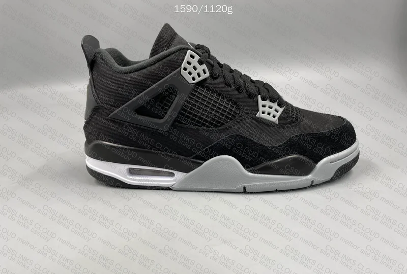 Jordan 4 Black canvas 4