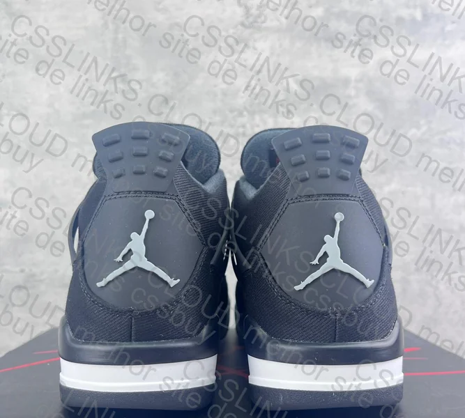 Jordan 4 Black Canvas
