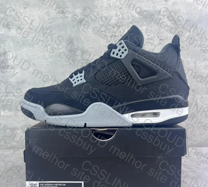 Jordan 4 Black Canvas 5