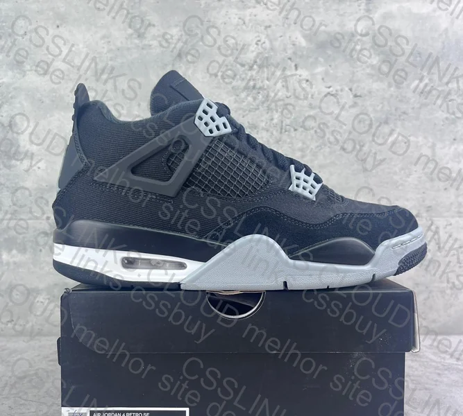 Jordan 4 Black Canvas 6